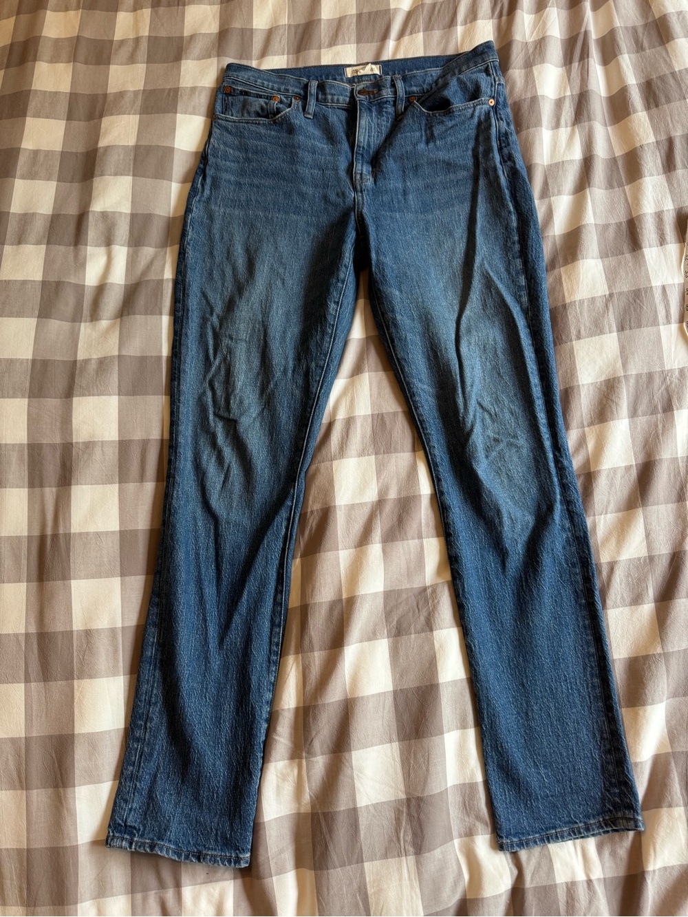 Madewell High Rise Slim Boy Jean Women's Dark Blue size 30T